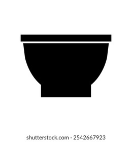 Bowl illustrated on white background