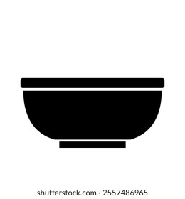 Bowl illustrated on white background
