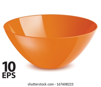 Bowl isolated. Vector illustration