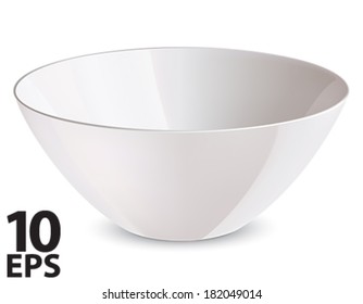 Bowl isolated. Vector illustration