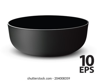 Bowl isolated. Vector illustration
