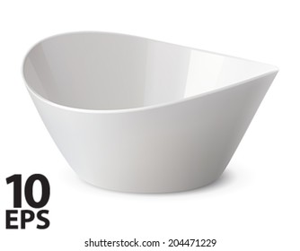 Bowl isolated. Vector illustration