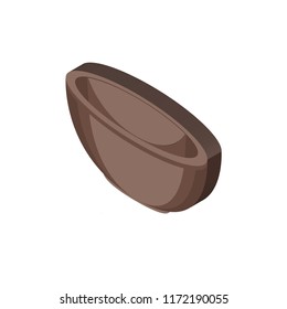 Bowl isometric left top view 3D icon