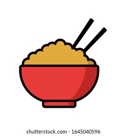 bowl - kitchen utensils - food icon vector design template