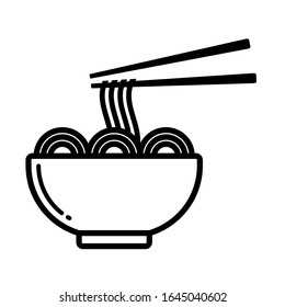 bowl - kitchen utensils - food icon vector design template