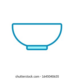 bowl - kitchen utensils - food icon vector design template