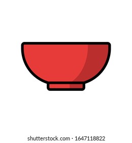 bowl - kitchen utensils - food icon vector design template