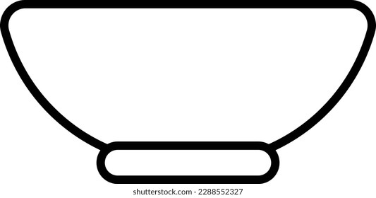 bowl kitchenware dining food eat Outline