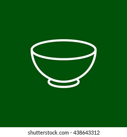 bowl line icon