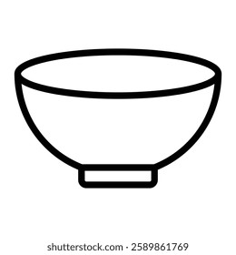 Bowl Line Icon Design For Personal And Commercial Use