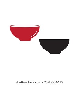 Bowl logo icon illustration flat