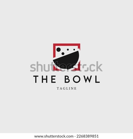 bowl logo vector illustration design for use brand business icon