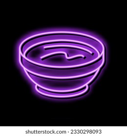 bowl mayonnaise sauce food neon light sign vector. bowl mayonnaise sauce food illustration