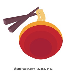  bowl of  Noodle with chopstick icon