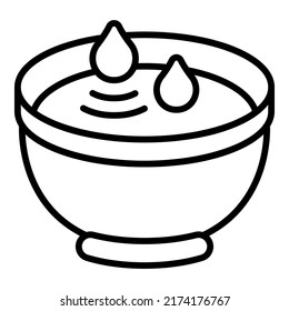 Bowl oil olive icon outline vector. Food virgin. Extra vegetable