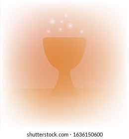 Bowl on an orange background