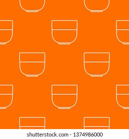 Bowl pattern vector orange for any web design best