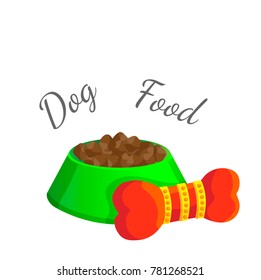 bowl pet green red bone toy floss
