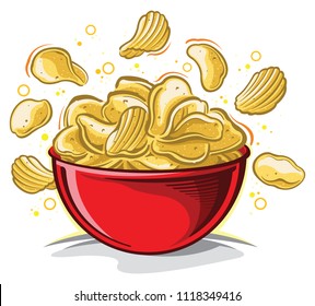 Bowl Of Potato Chips