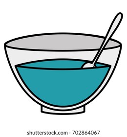 bowl with recipe icon