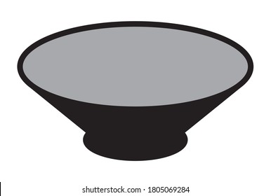 Bowl / rice bowl flat icon for apps and websites