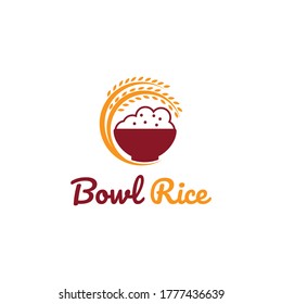 Bowl Rice Menu Food Abstract Creative Logo
