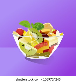 A Bowl Of Salad Fruits