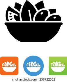 Bowl Of Salad Icon