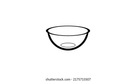 Diseño de la ilustración de vectores de formas Bowl
