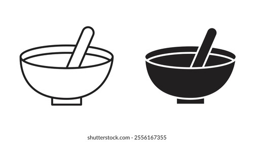 Bowl of soup Filled flat icons set for apps and web ui designs.