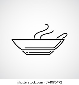 a bowl of soup icon
