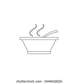 Bowl of soup icon. Element of resturant for mobile concept and web apps icon. Outline, thin line icon for website design and development, app development