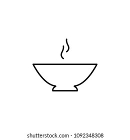 a bowl of soup icon. Element of simple travel icon for mobile concept and web apps. Thin line a bowl of soup icon can be used for web and mobile on white background