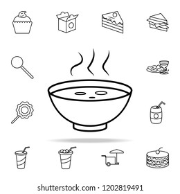 bowl of soup icon. Fast food icons universal set for web and mobile