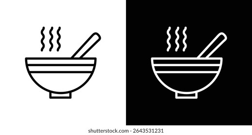 Bowl of soup icon. Graphic Design vector icon. Ui Ux Icons
