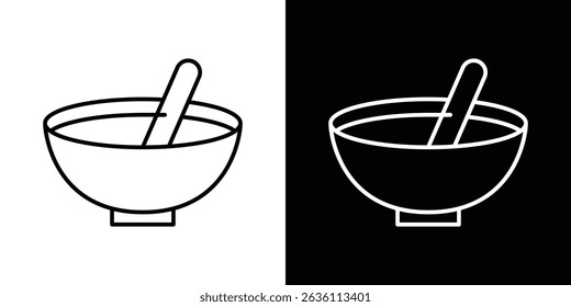 Bowl of soup icon symbol concept for graphic design, Website, UI. EPS