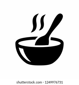 Bowl, Stirring Vector Icon