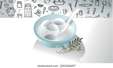 A bowl of sweet dumplings