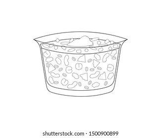 A bowl of Turkish noah's pudding