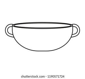bowl two handles utensil kitchen