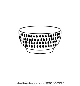 Un tazón para cocinar en el vector de la cocina