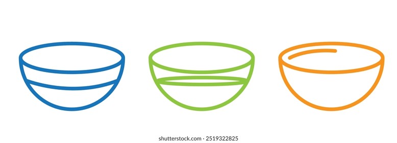 bowl vector abstract icon design on a white background