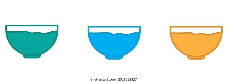 bowl vector abstract icon design on a white background