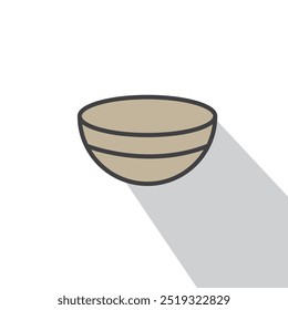 bowl vector abstract icon design on a white background