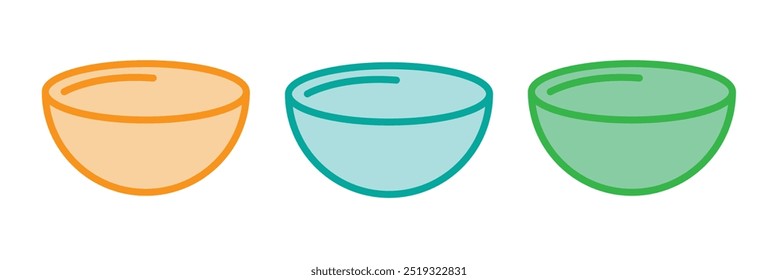 bowl vector abstract icon design on a white background