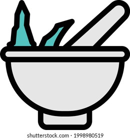 bowl vector colour line icon