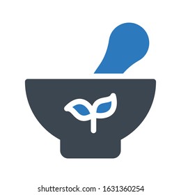 bowl vector glyph color icon 