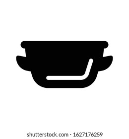 bowl vector glyph flat icon 