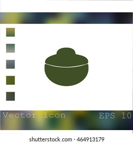 Bowl vector icon