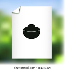 Bowl vector icon